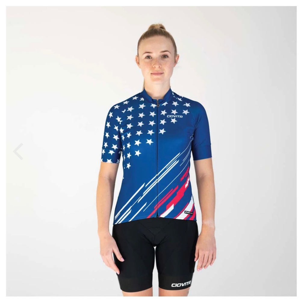 NEW CIOVITA WOMEN’S USA Cycling Jersey- SPORT FIT Size M